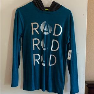 Boys Long Sleeve Tee with Hoodie